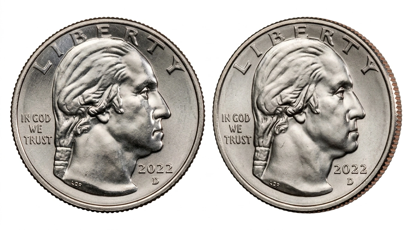 2022 Maya Angelou quarter with visible mint mark and edge detail