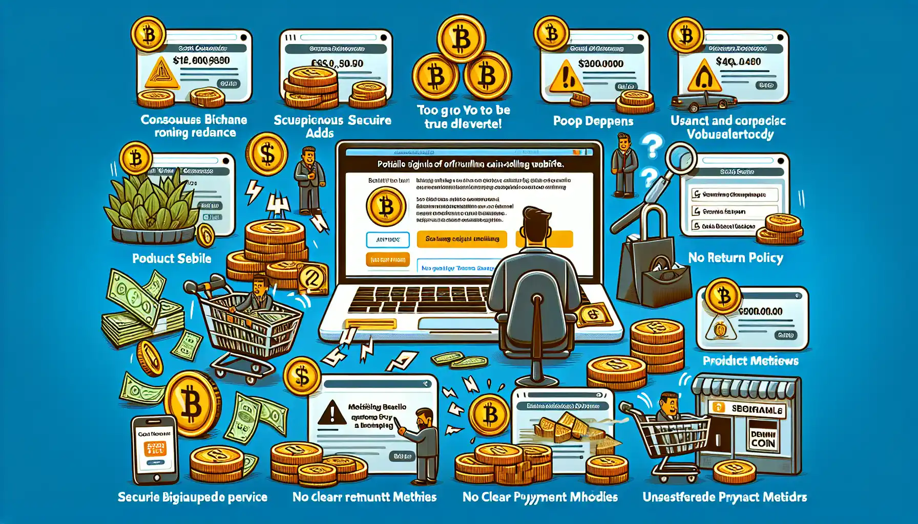 Key Signs of Fraudulent Coin-Selling Websites